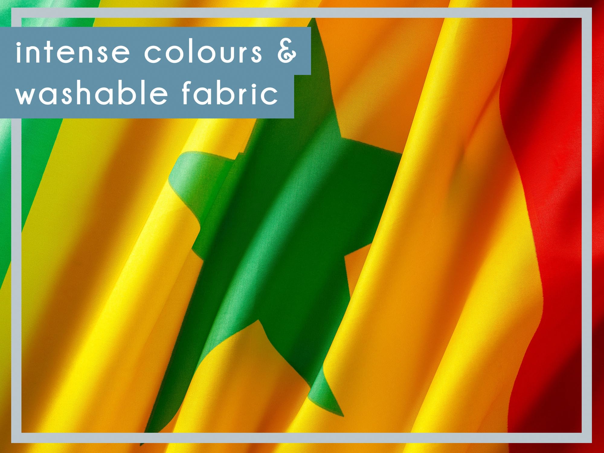 PHENO FLAGS Senegal flag, Senegalese flag 3x5ft with brass eyelets, weatherproof national flag for flagpole, 100% polyester - Image 3