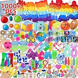 1000Pcs Party Favors for Kids, Fidget Toys Bulk, Birthday Gift Toys, Fidgets Stocking Stuffers, Treasure Box Birthday Party, Goodie Bag Stuffers, Carnival Prizes, Pinata Stuffers, Classroom Prizes