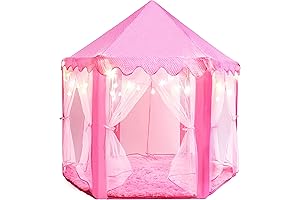 Princess Tent for Kids Tent with LED Star Lights: LOL Clubhouse