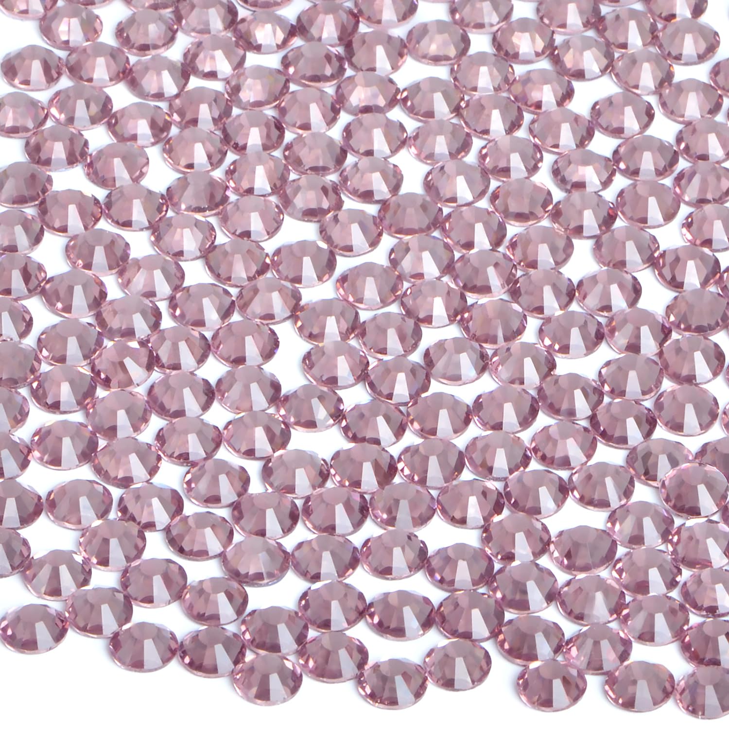 2880 Pieces SS6 Lt. Amethyst Hotfix Rhinestones Flatback Round Crystal Glass Rhinestones Gems for Crafts Nail Face Art Clothes Shoes Bags DIY