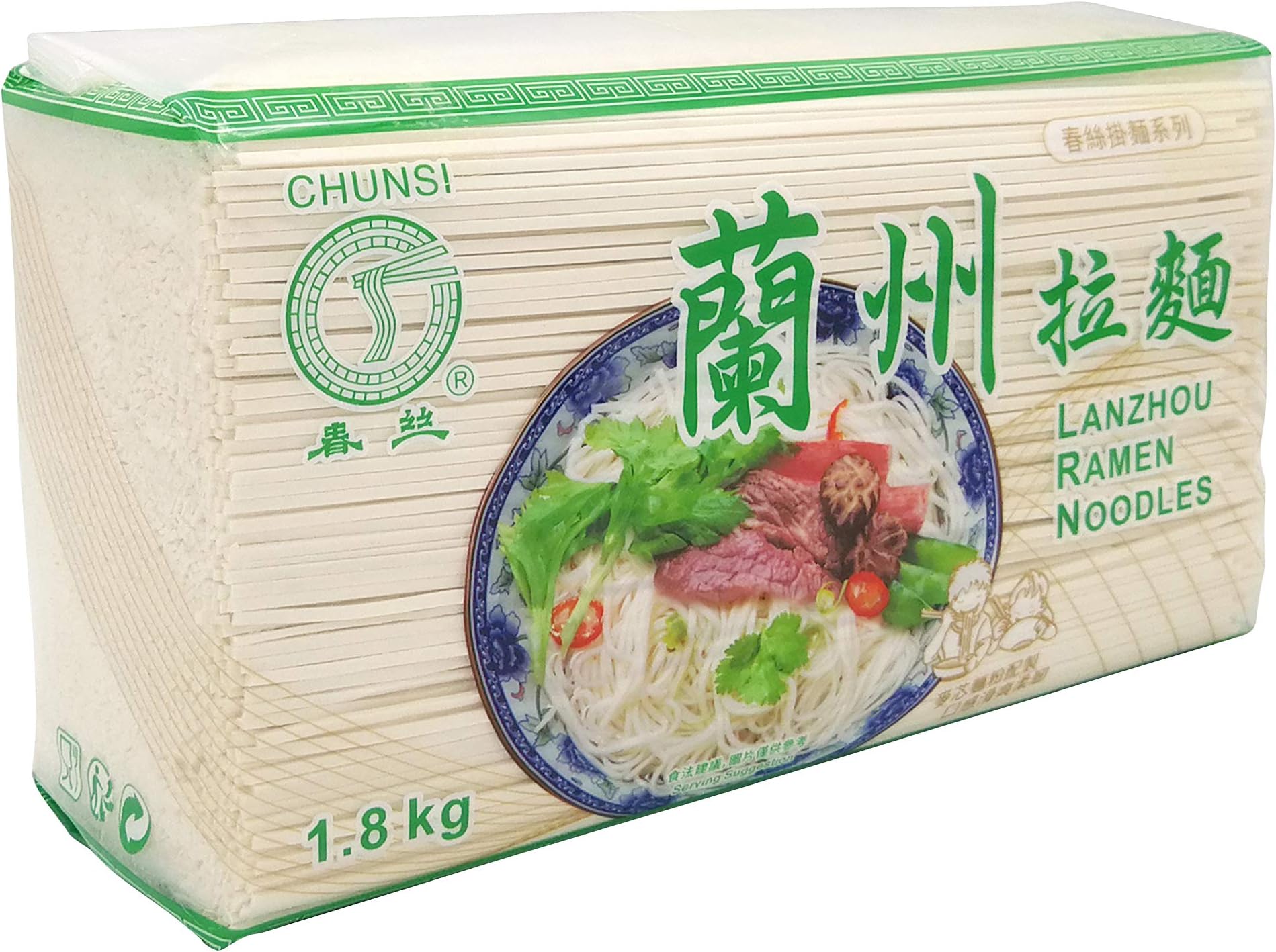CHUNSI Chinese Noodles, Dried noodles Lanzhou Ramen Style 1800g
