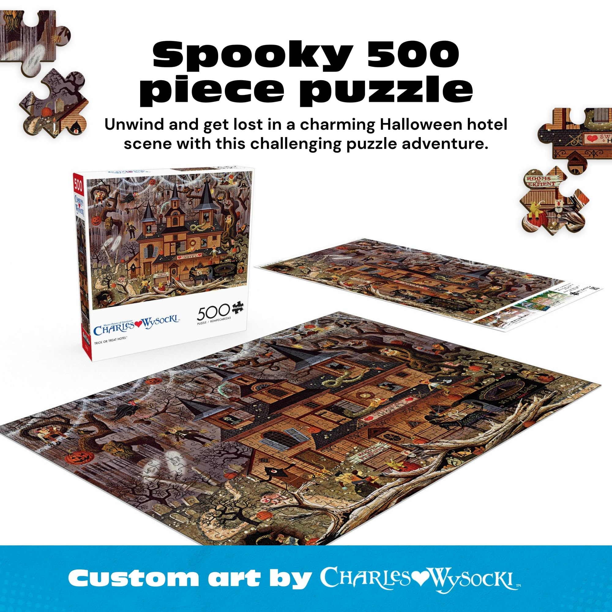 Amazon.com: Buffalo Games Charles Wysocki Puzzles 500 Pieces