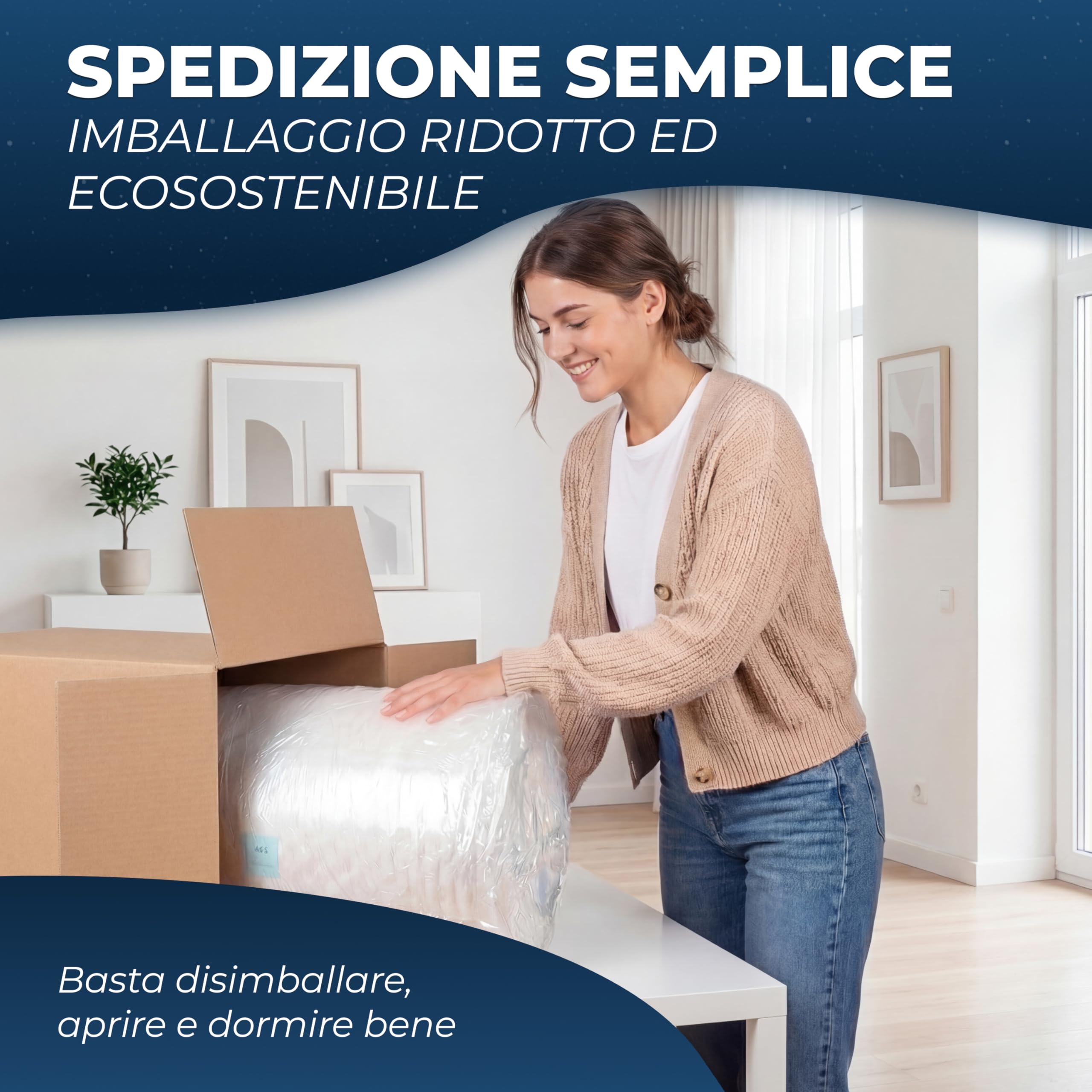 MATERASSO SOTTOCOSTO, ALTO 11,5 CM ORTOPEDICO E ANALLERGICO, POLIURETANO ESPANSO WATERFOAM LINEA EXTRA COMFORT, MATERASSO TRASPIRANTE, DENSITÀ' 30. (60x180)