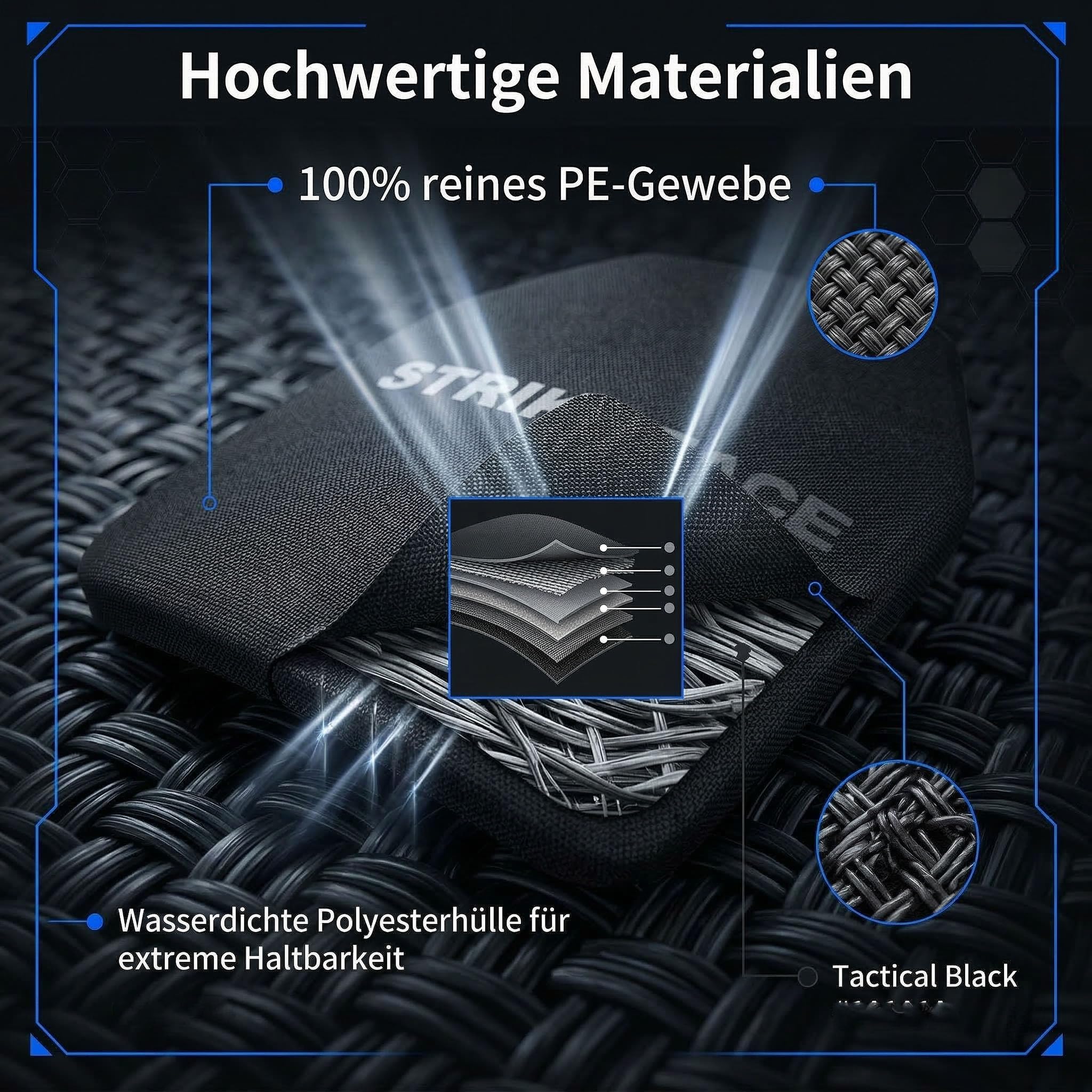 NIJ Level IIIA Panzerplatte 25x30 cm | Leichte PE Ballistische Einlage (0,5 kg) für Taktische Weste & Rucksack, Multi-Hit-Schutz,2pcs