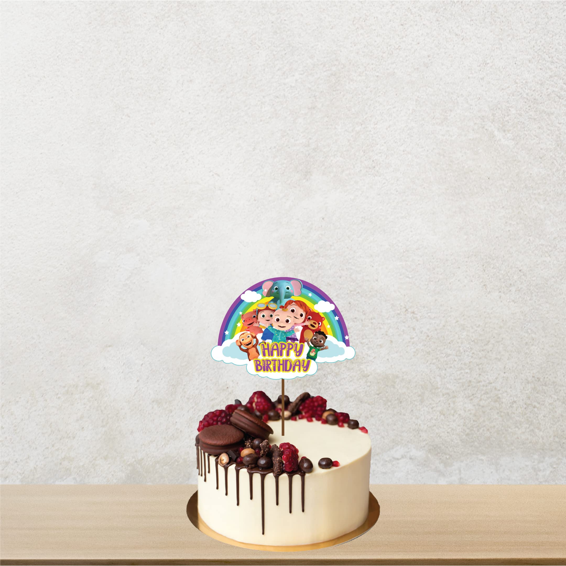 Festiko® Cartoon Character Theme Birthday Decorations Cartoon Character Birthday Decoration For Kids, Cartoon Character Cake Topper,Theme Birthday Decorations For Boys & Girls, Cartoon Character Cake Topper