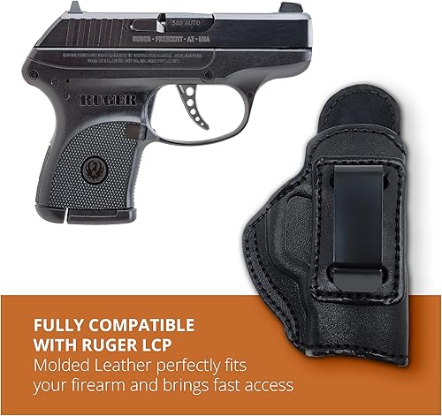 Miniatura 5 de Maxx Carry by PH - Funda de cuero para el interior de la cintura, funda oculta para pistola IWB, funda oculta de cuero para pistola Ruger LCP, funda