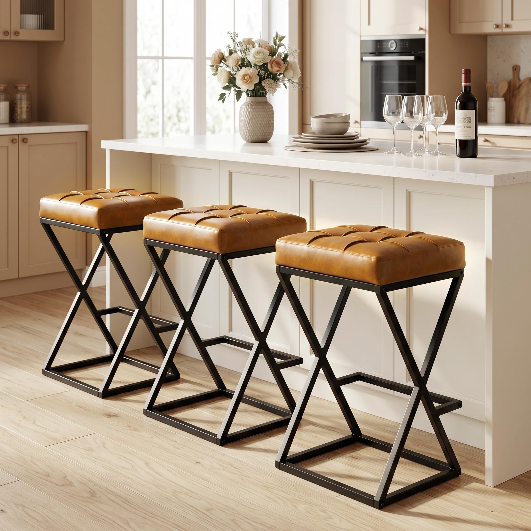 VATROS Bar Stools Set of 3