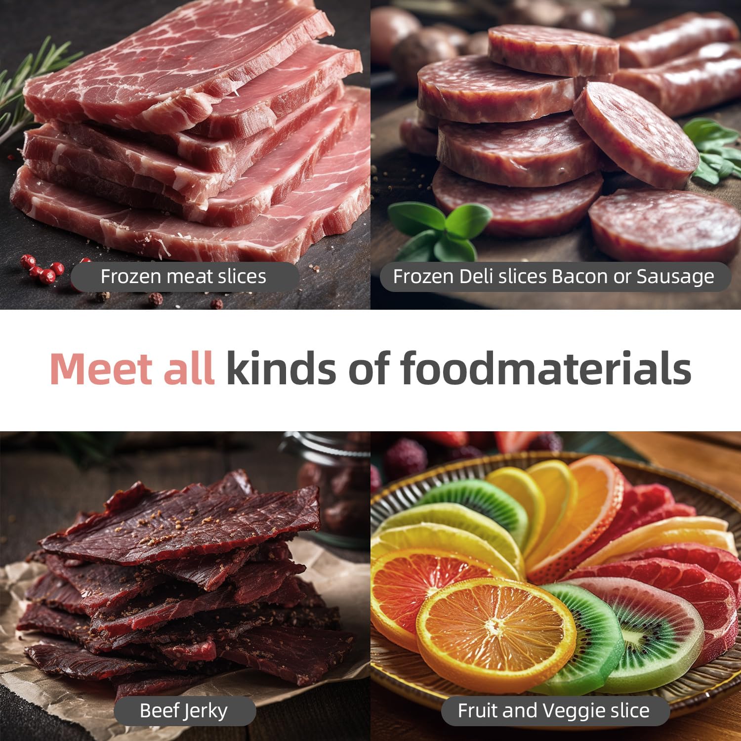 Cortador manual de carne congelada para olla caliente, cortador de carne de acero inoxidable mejorado para rollo de carne de cordero de ternera, máquina cortadora de alimentos para Shabu Shabu 5