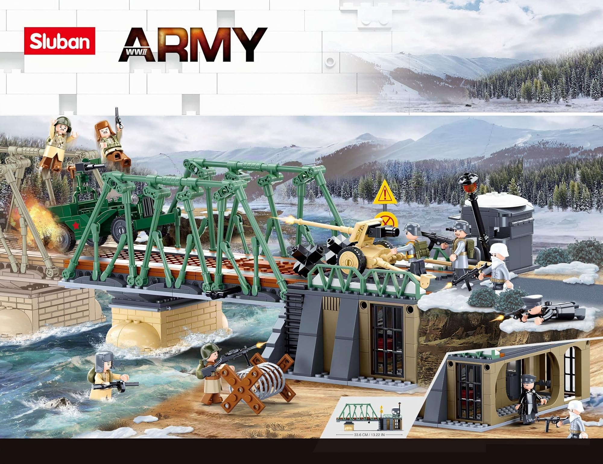 Sluban Blocs de Serrage WWII - Budapest Winter Offensive (769 pièces)