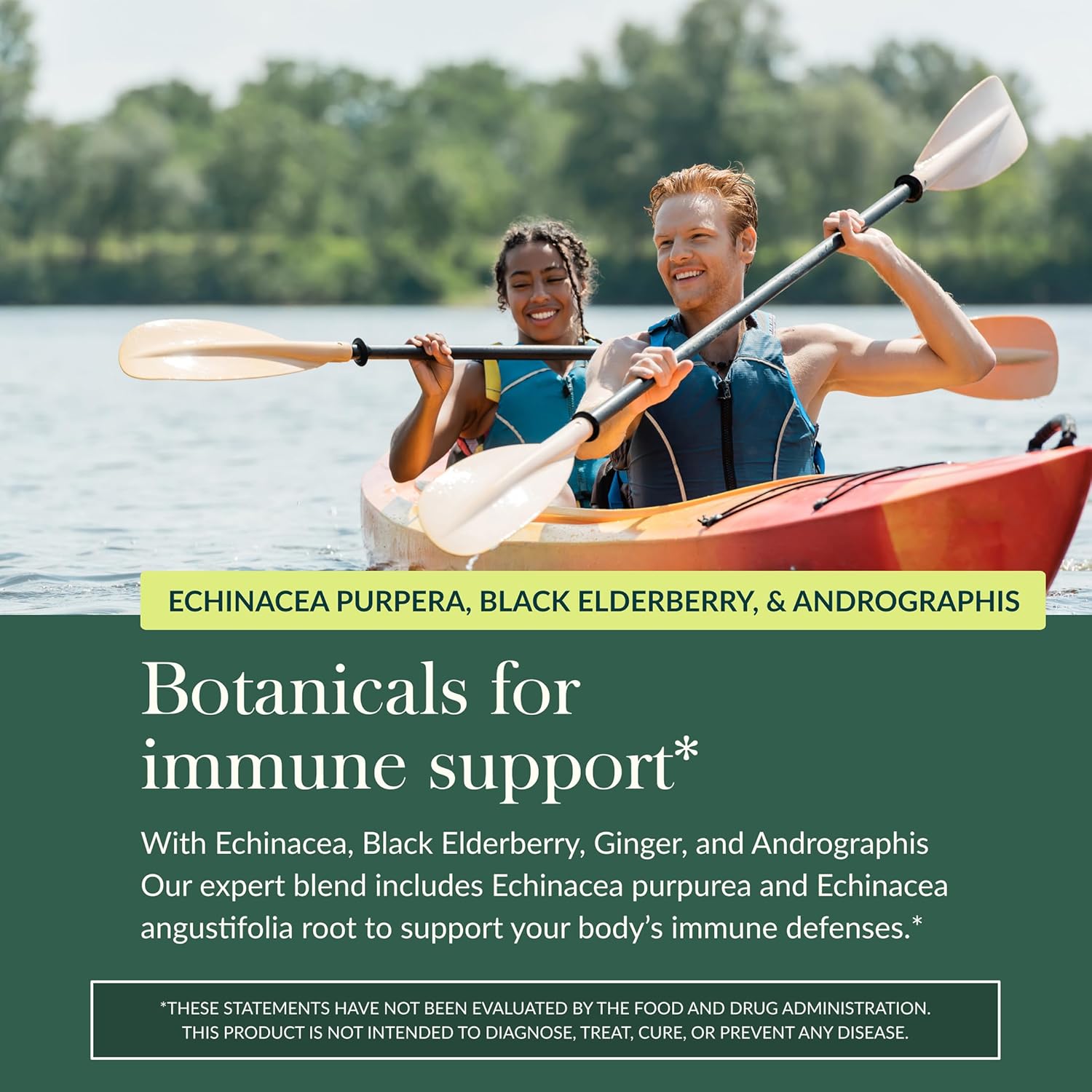 Gaia Herbs Quick Defense - Fast-Acting Immune Support Supplement* - Echinacea, Black Elderberry, Ginger & Andrographis - 20 Vegan Liquid Phyto-Caps (10 Servings) - Image 5