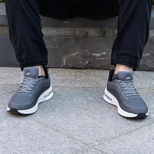 Miniatura 6 de BEOAPT Zapatos deportivos para correr para hombre, transpirables, transpirables, para caminar, gimnasio, entrenamiento, al aire libre, zapatos