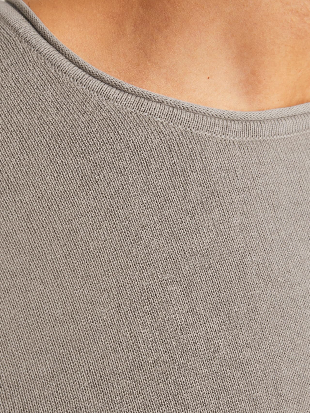 JACK & JONES Male Strickpullover Einfarbig Strickpullover