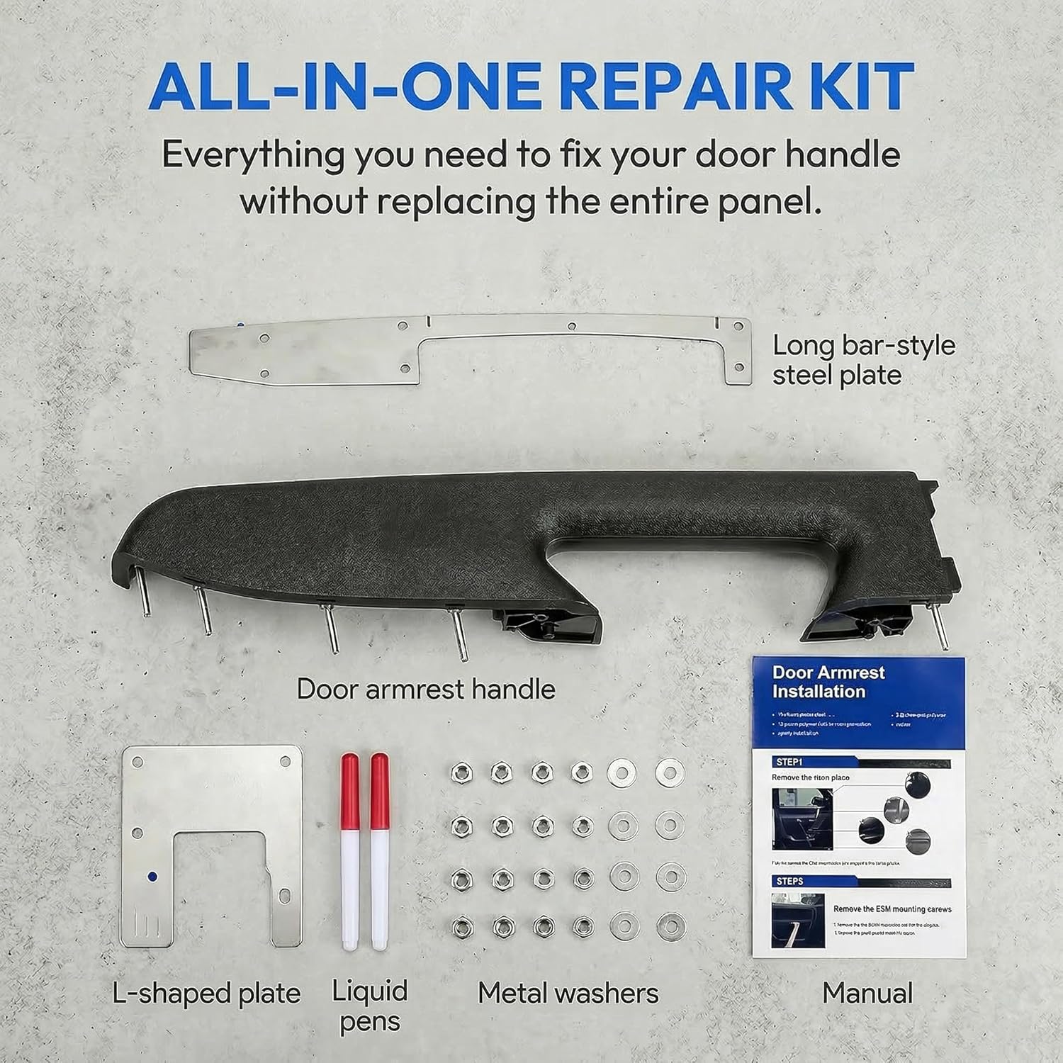 Passenger Side Front Right Door Handle Replacement Part 22818470 for Multiple Vehicles Release Handle
