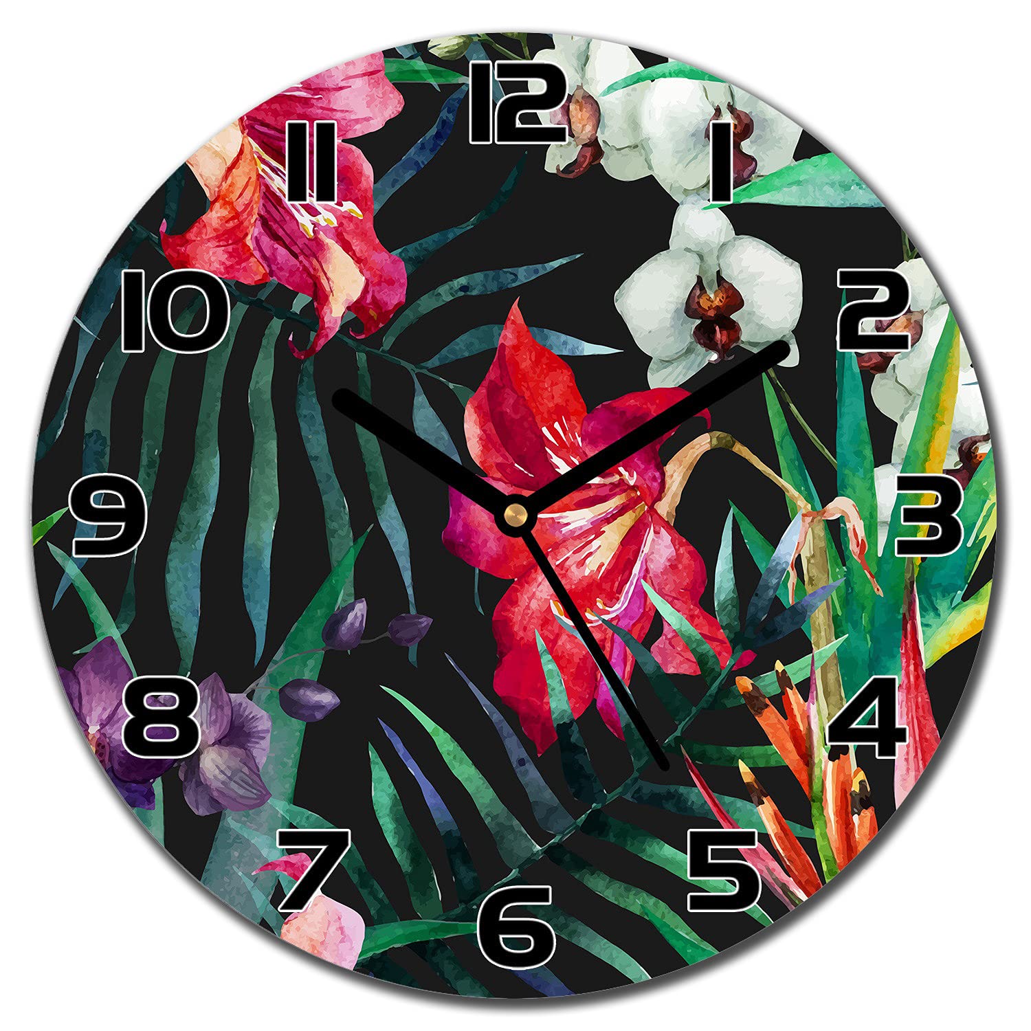 Horloge en verre moderne pour remplacer une pendule illisible de salon
