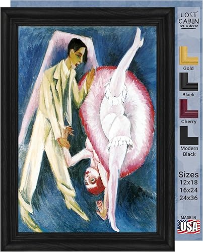 Miniatura 10 de Lost Cabin Colorful Dance One de Ernst Ludwig Kirchner  Impresión en marco biselado negro  Reproducción de pinturas de obras de arte finas  Regalo