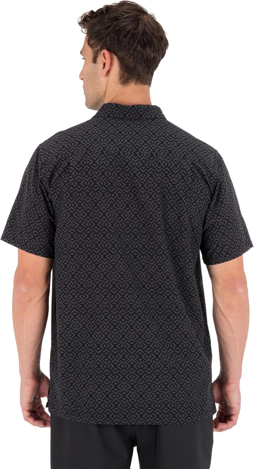 Hurley Men's Short Sleeve Casual Button Down Shirt, Regular Fit, Chest Pocket