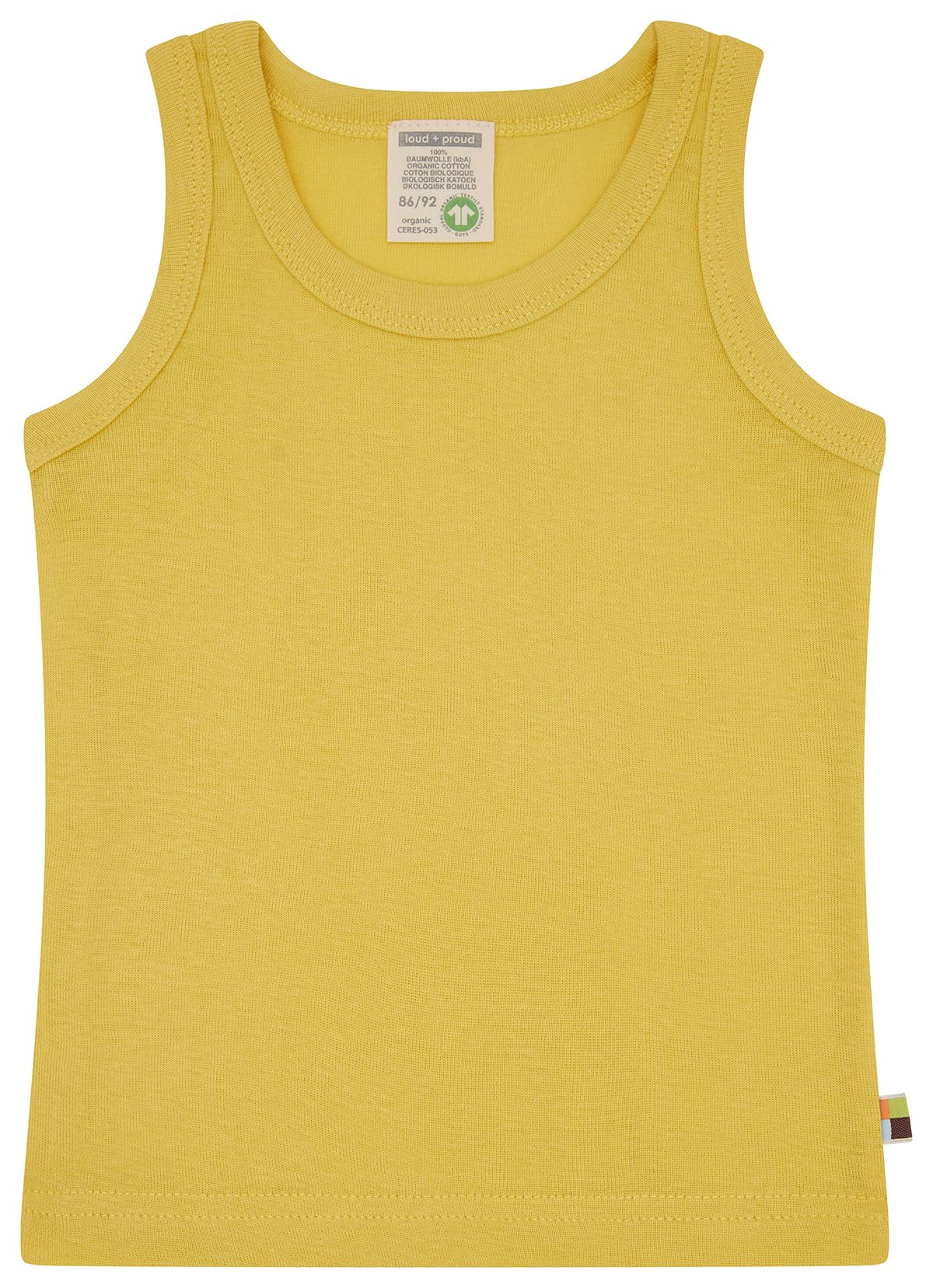 Loud + Proud Unisex Kinder Doppelpack, Feinripp, Bio Baumwolle und GOTS Zertifiziert Unterhemd