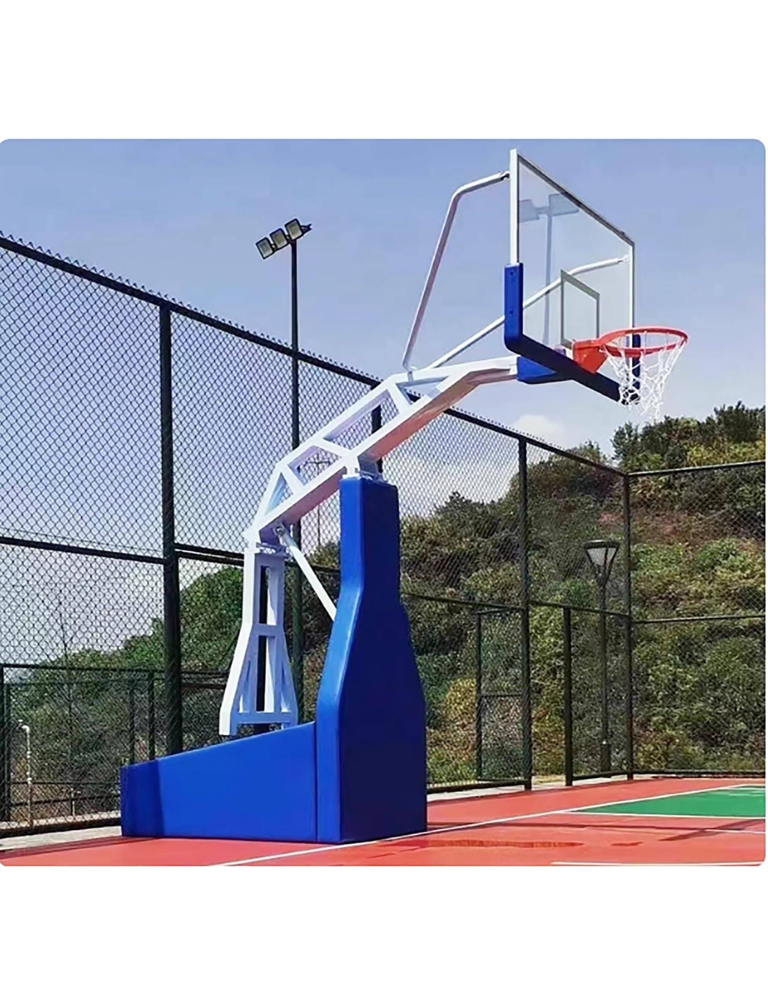 Protezione bordo tabellone basket antiurto imbottitura interno esterno paraurti schiuma resistente sicurezza pali