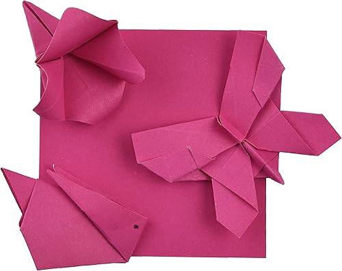 Miniatura 94 de Papel de origami naranja Origami de 6 x 6 pulgadas, 100 hojas de papel cuadrado de doble cara, papel de color, papel de color, cartulina ligera
