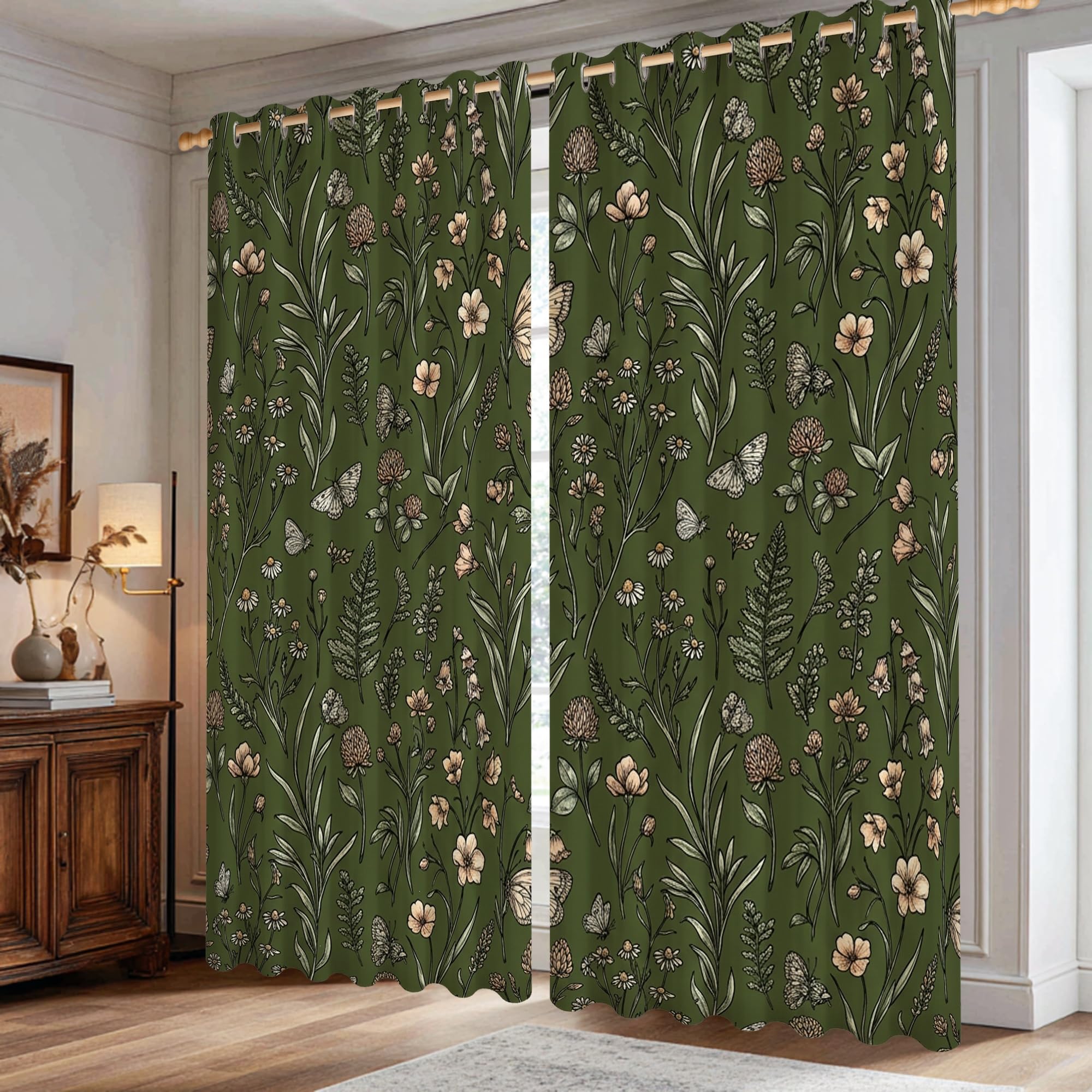 Rideaux occultants motif floral pour calmer le sommeil de bébé et enfant
