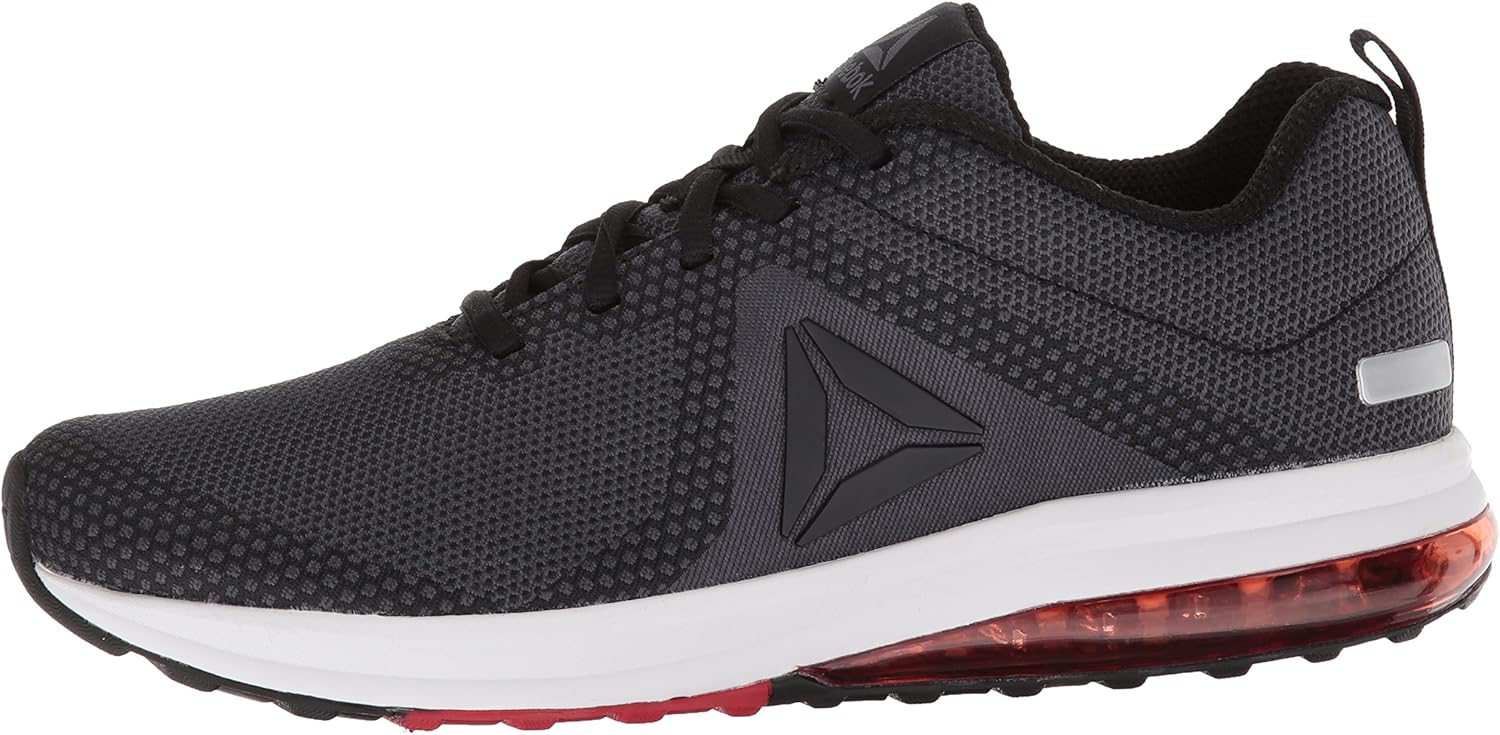 Reebok Men's Jet Dashride 6.0 Running Shoe 12 Black/Ash Grey/Primal Red/White/Silver Metallic