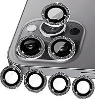 Vista 14 de Protector de lente de cámara compatible con iPhone 14 Pro Max, protector de lente de cámara para Apple iPhone 14 Pro / 14 Pro Max con purpurina