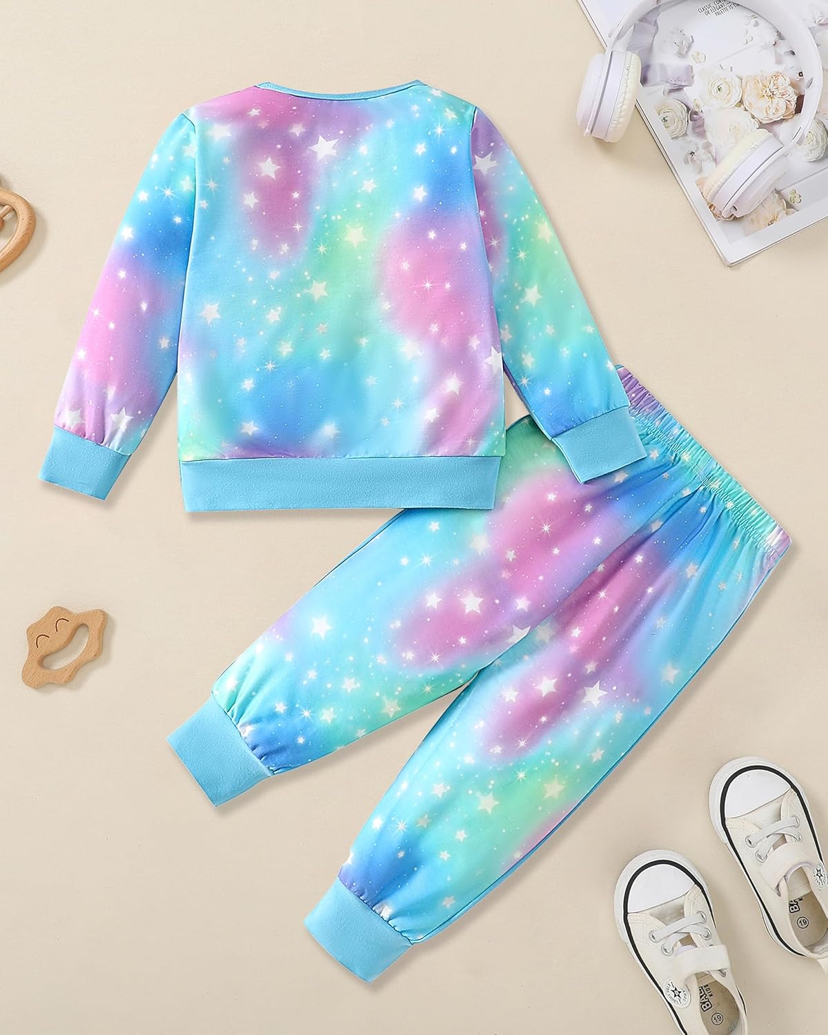 YALLET Toddler Girls Clothes Baby Girl Fall Outfits Long Sleeve Sweatshirt Pants Sets Winter Sweatsuit Clothing for Girl 1-6Y - Image 4