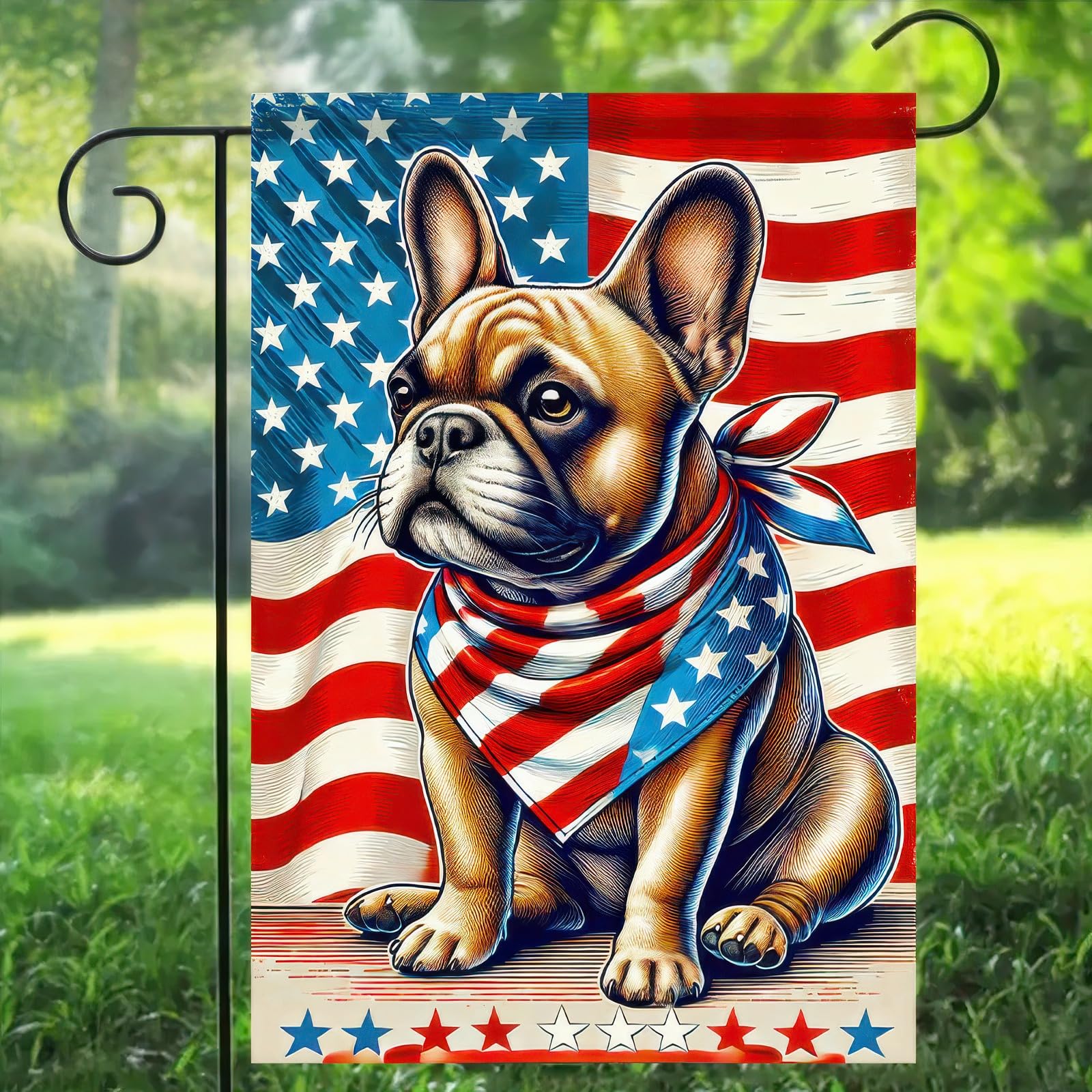 4th Of July Garden Flag 4th July Garden Flags 12x18 Inch Double