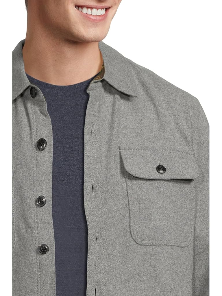 Gray L.L.Bean Signature Wool Workshirt Regular