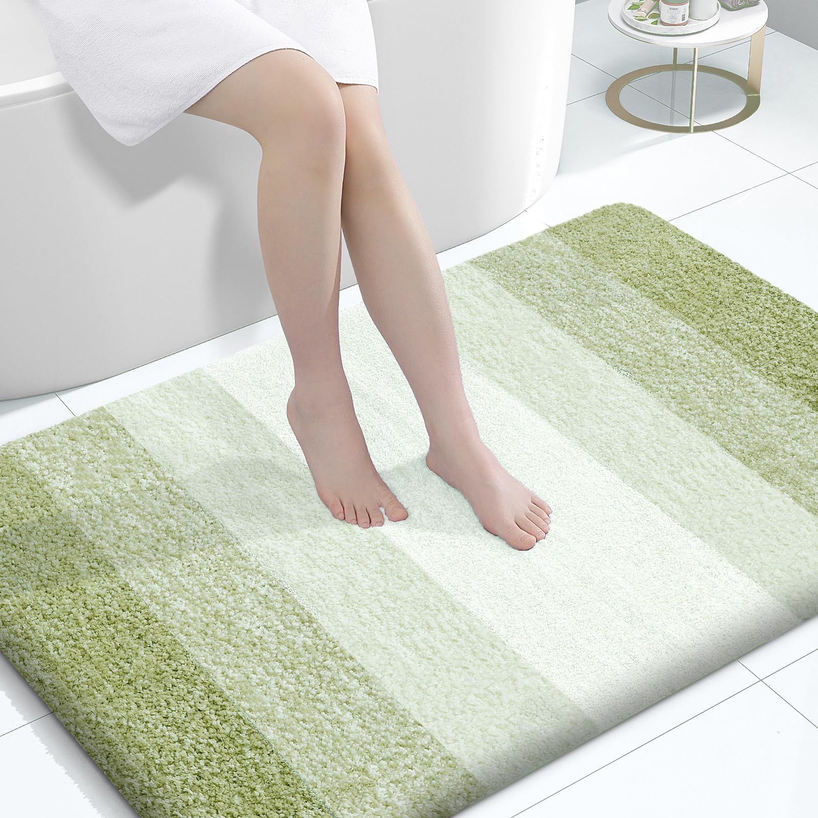 OLANLY Large Bathroom Rugs 44x32, Extra Soft Absorbent Microfiber Bath Rugs