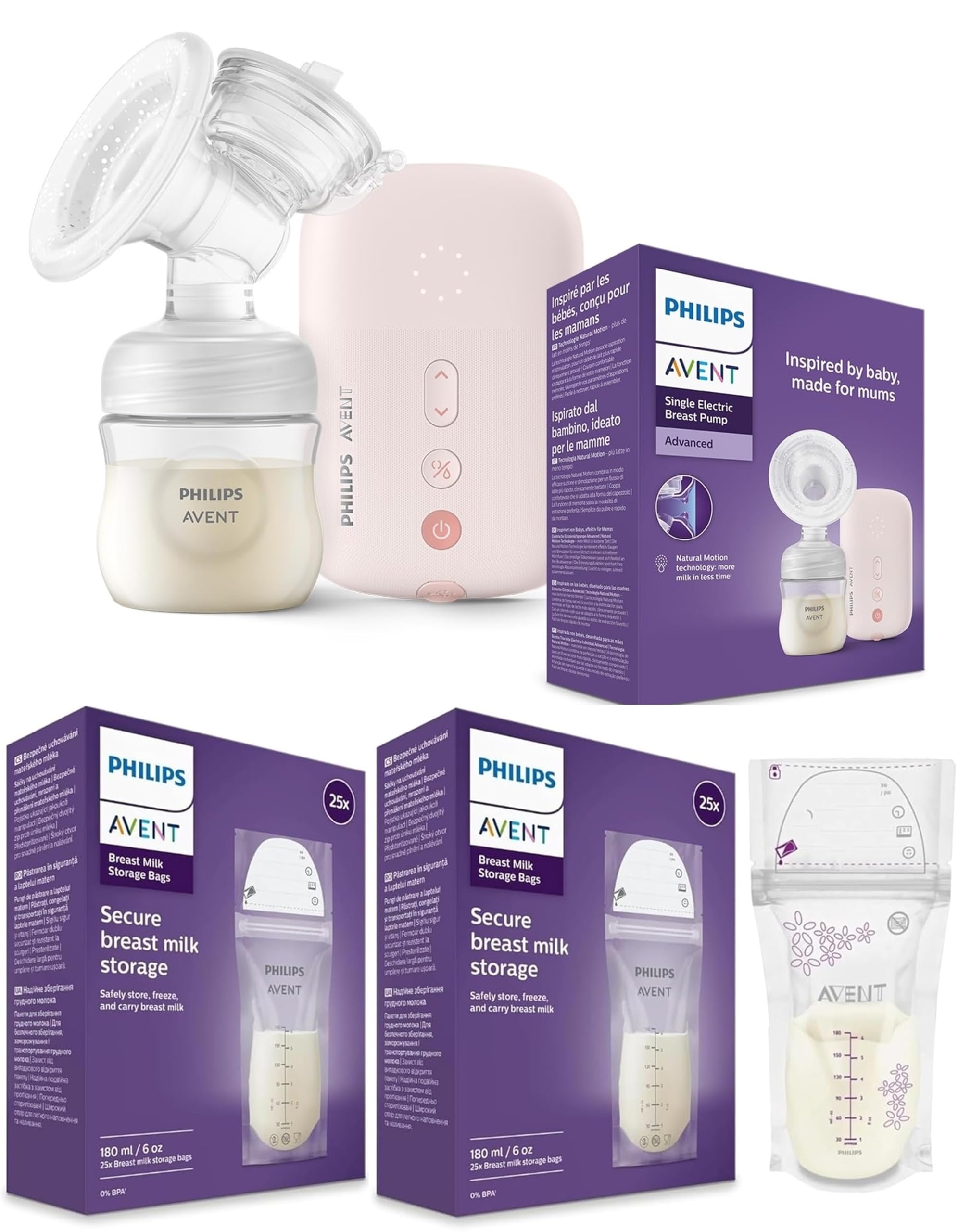 Philips Avent Comfort Single Electric Breast Pump (White)-image-37