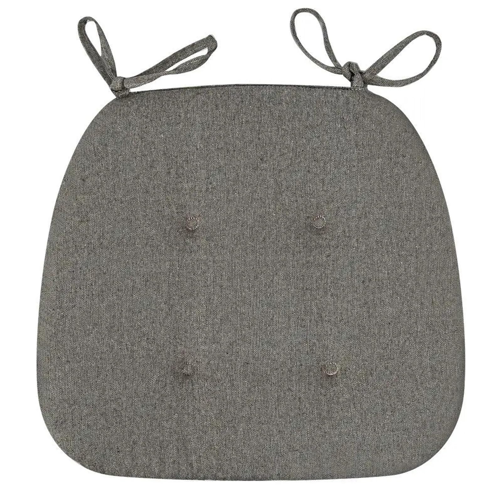 XCTDSVAH Garden Chair Cushions 1pc Cotton Linen Breathable Cushion Winter Dining Chair(Dark grey)