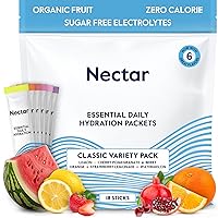Vista 16 de Nectar - Paquete de electrolitos en polvo, sin azúcar y 0 calorías, de frutas orgánicas, hidratación diaria IV para alivio de la deshidratación