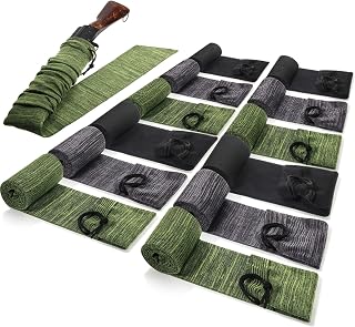 12 Pieces 54 Inch Gun Socks Silicone Gun Case Anti Rust Thick Gun Sleeve Waterproof Fabric Knit Gun Socks with Drawstring Closure Bulk Pack for Long Guns Tactical - Sratte