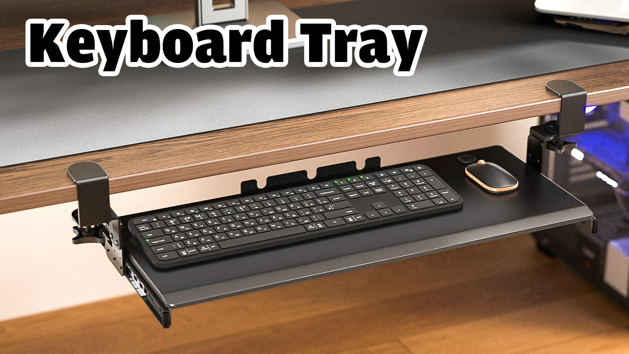 Amazon.com : AX WABER Keyboard Tray Under Desk Pull Out with Extra
