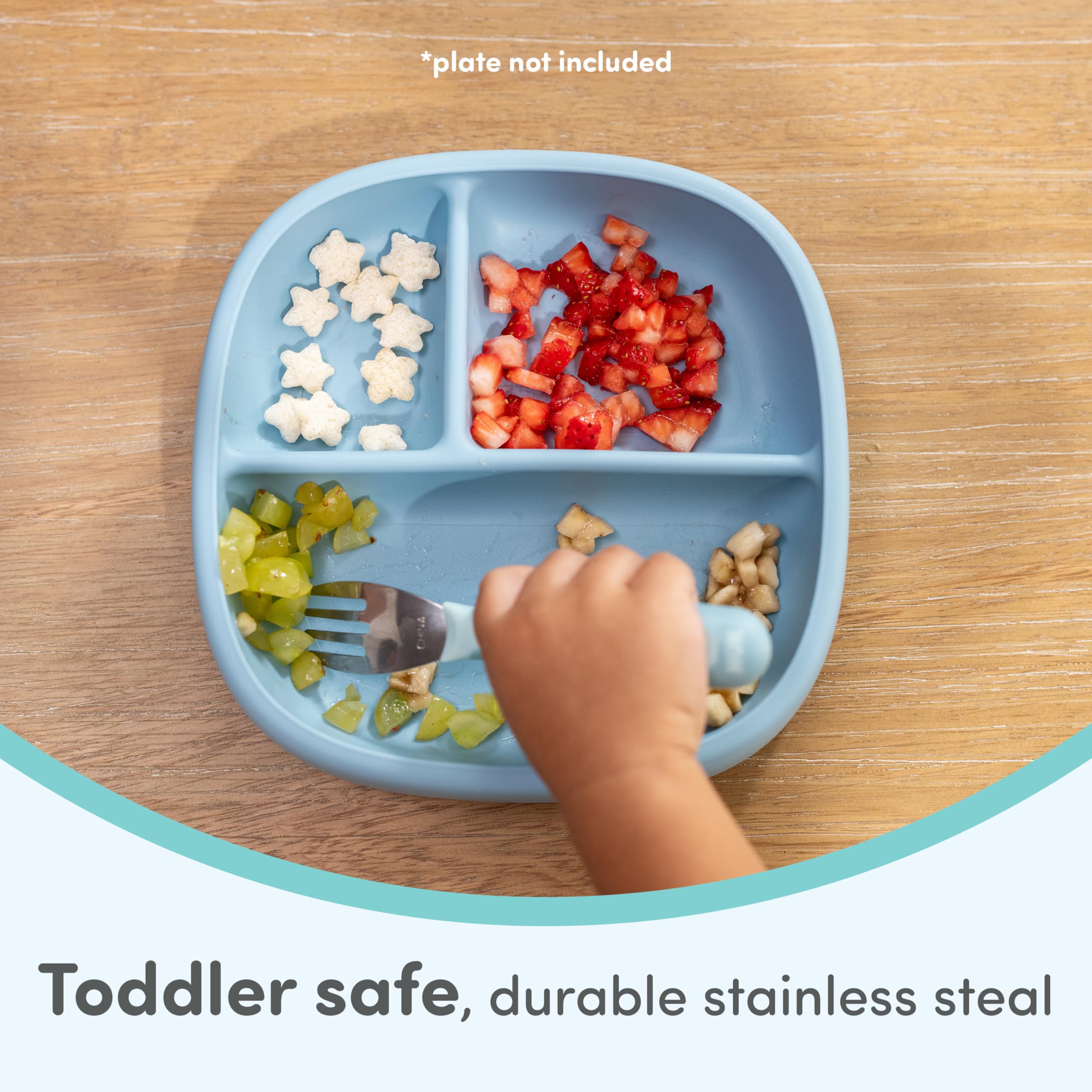 NUK Kiddy Lot de 3 fourchettes à couverts pour enfants de 18 mois et plus