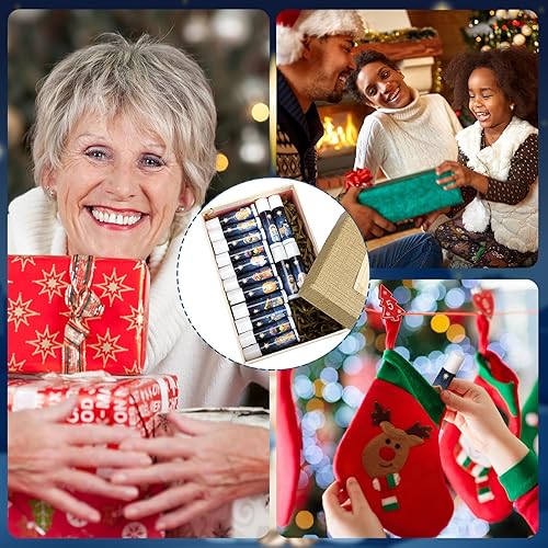 Miniatura 4 de 50 unidades de bálsamos labiales de Navidad, regalos de Navidad a granel, regalos de fiesta religiosa cristiana, regalos de fiesta de Navidad,