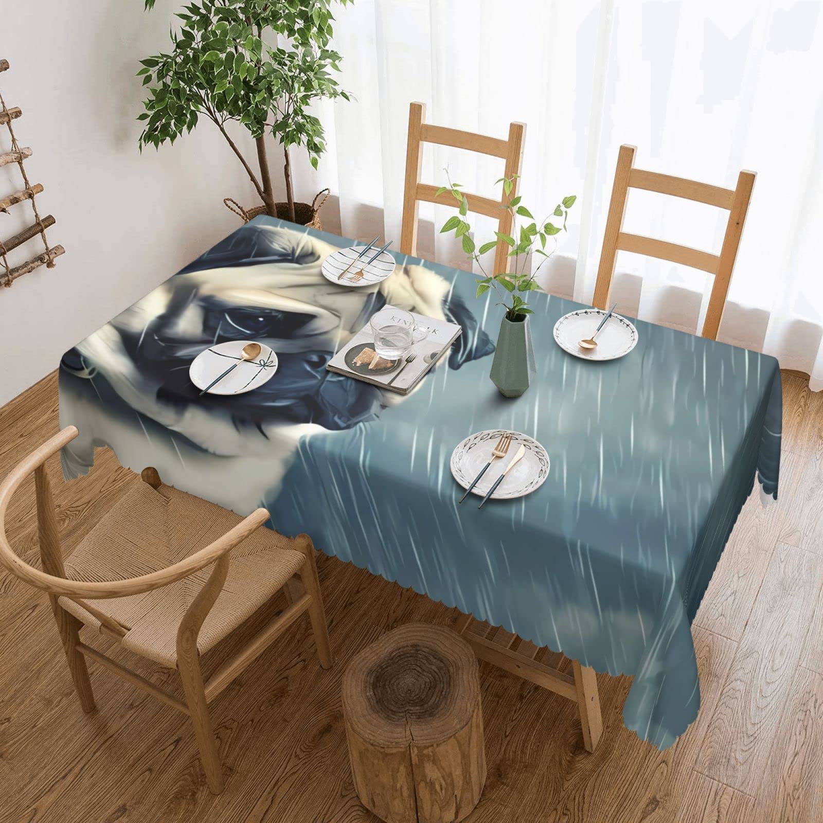 Nappe carlin rectangulaire 137x183 cm idéale pour les repas de famille et fêtes