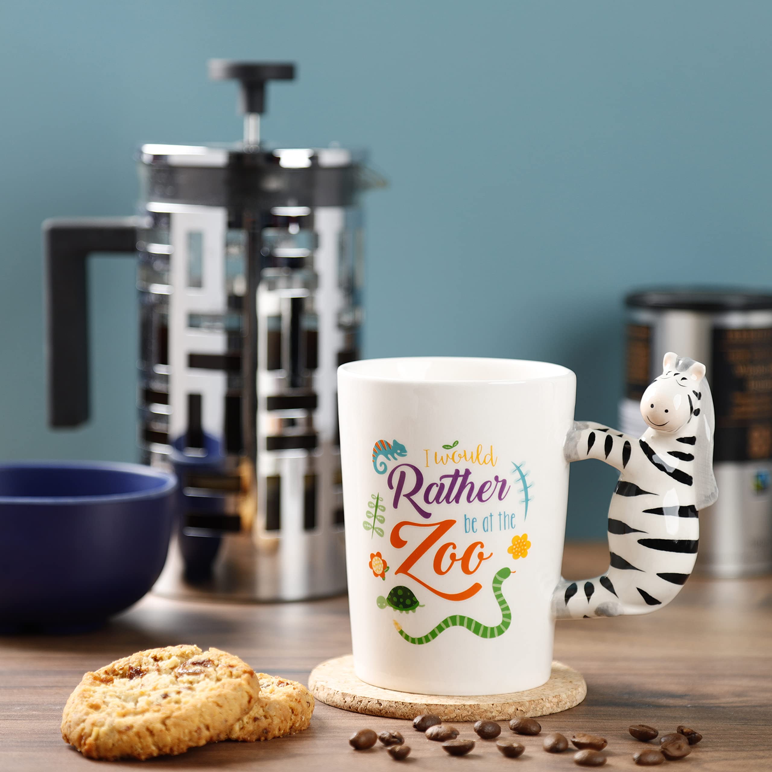 Pukinator Keramiktasse – „Große Augen Frosch“, 8x15,5x12,5 Cm, Witziges Geschenk
