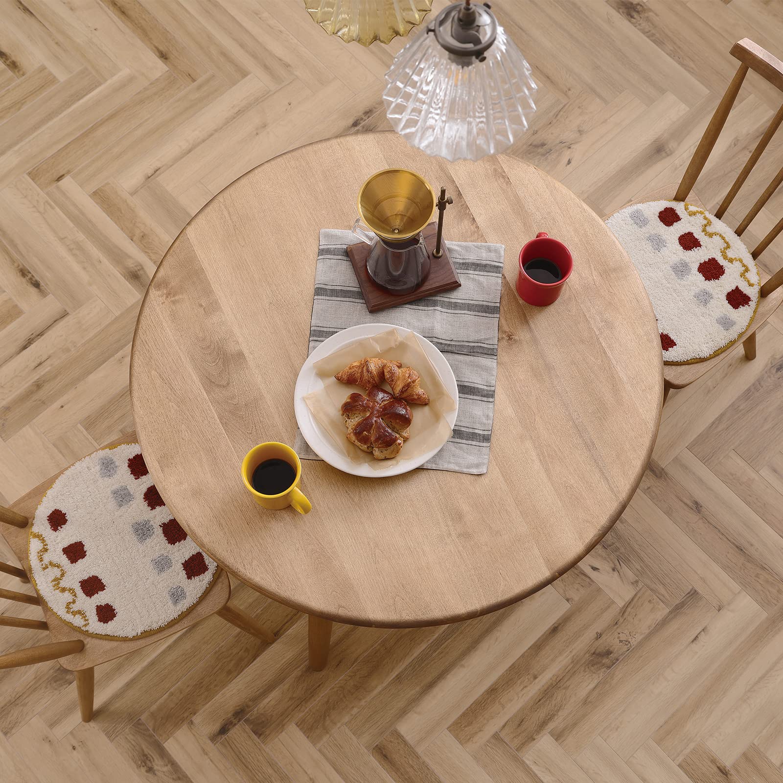 木製円形座卓 波状エッジ BRIDGE ROUND TABLE / ブリッジ ラウンドテーブル - インテリア