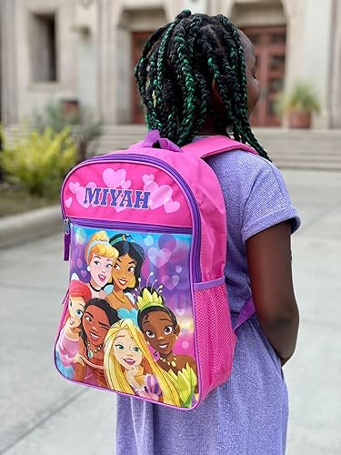 Miniatura 4 de Mochila escolar personalizada de 16 pulgadas - Princesses Squad