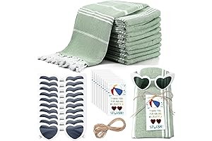 Dingion 10 Sets Bachelorette Party Favors with Towels, Sunglasses and Gift Tags