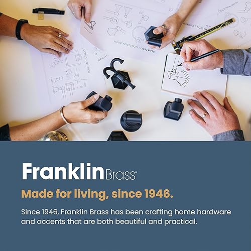 Miniatura 8 de Franklin Brass Voisin (1-Paquete) Portarrollos de papel higiénico, soporte de rollo de papel higiénico de poste único europeo montado en la pared,