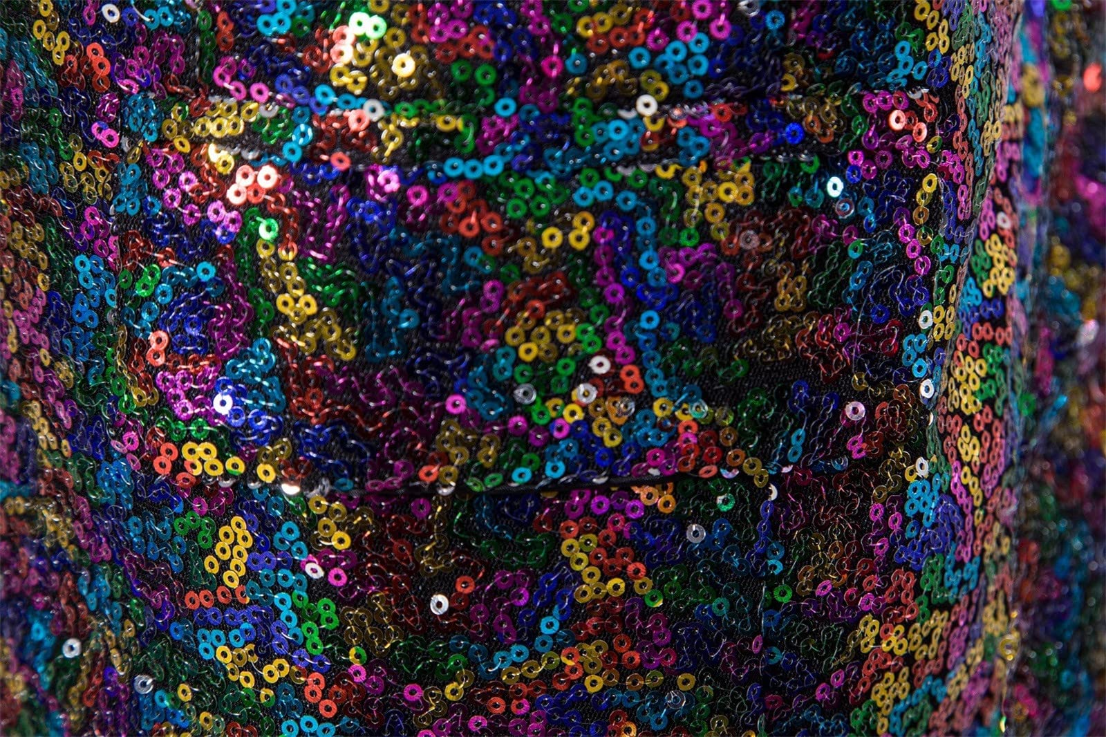 Generisch Veste de costume à paillettes brillantes pour homme