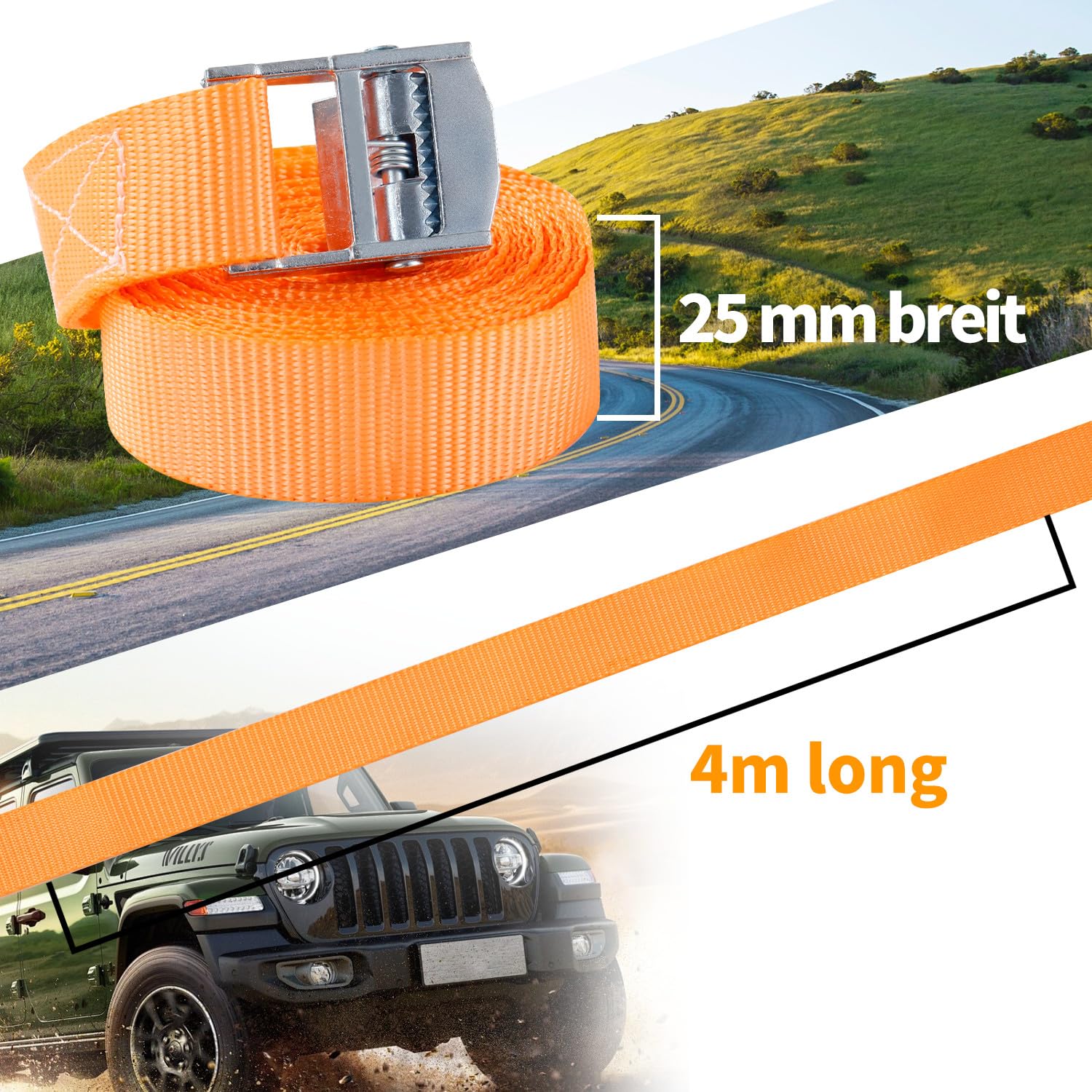 Lot De 10 Sangle D'Arrimage,25mm X 4m Sangle De Serrage Porte Velo Avec Boucle De Fermetureselon Din En 12195 2 Adapte Aux Camionnettes Motos Camions Marchandises Liees Orange 85359459 Lot De 10 Sangle D'Arrimage,25mm X 4m Sangle De Serrage Porte Velo Avec Boucle De Fermetureselon Din En 12195 2 Adapte Aux Camionnettes Motos Camions Marchandises Liees Orange 85359459