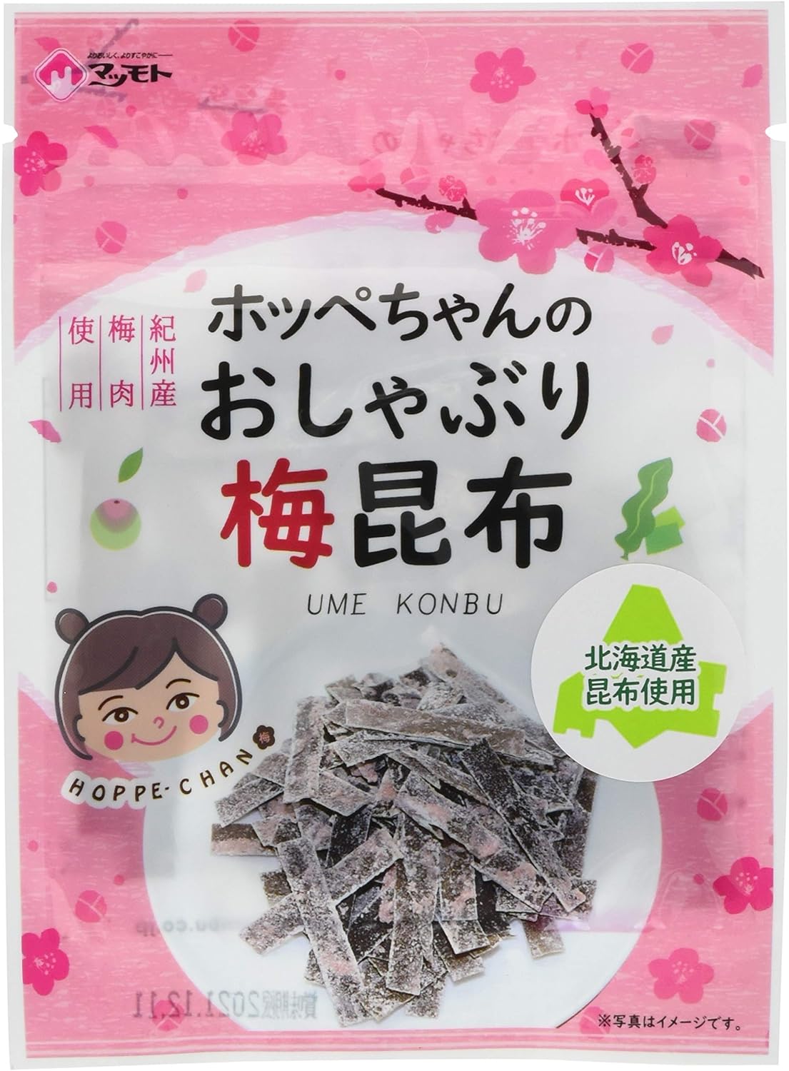 マツモト ホッペちゃん梅おやつ昆布 6g×12袋