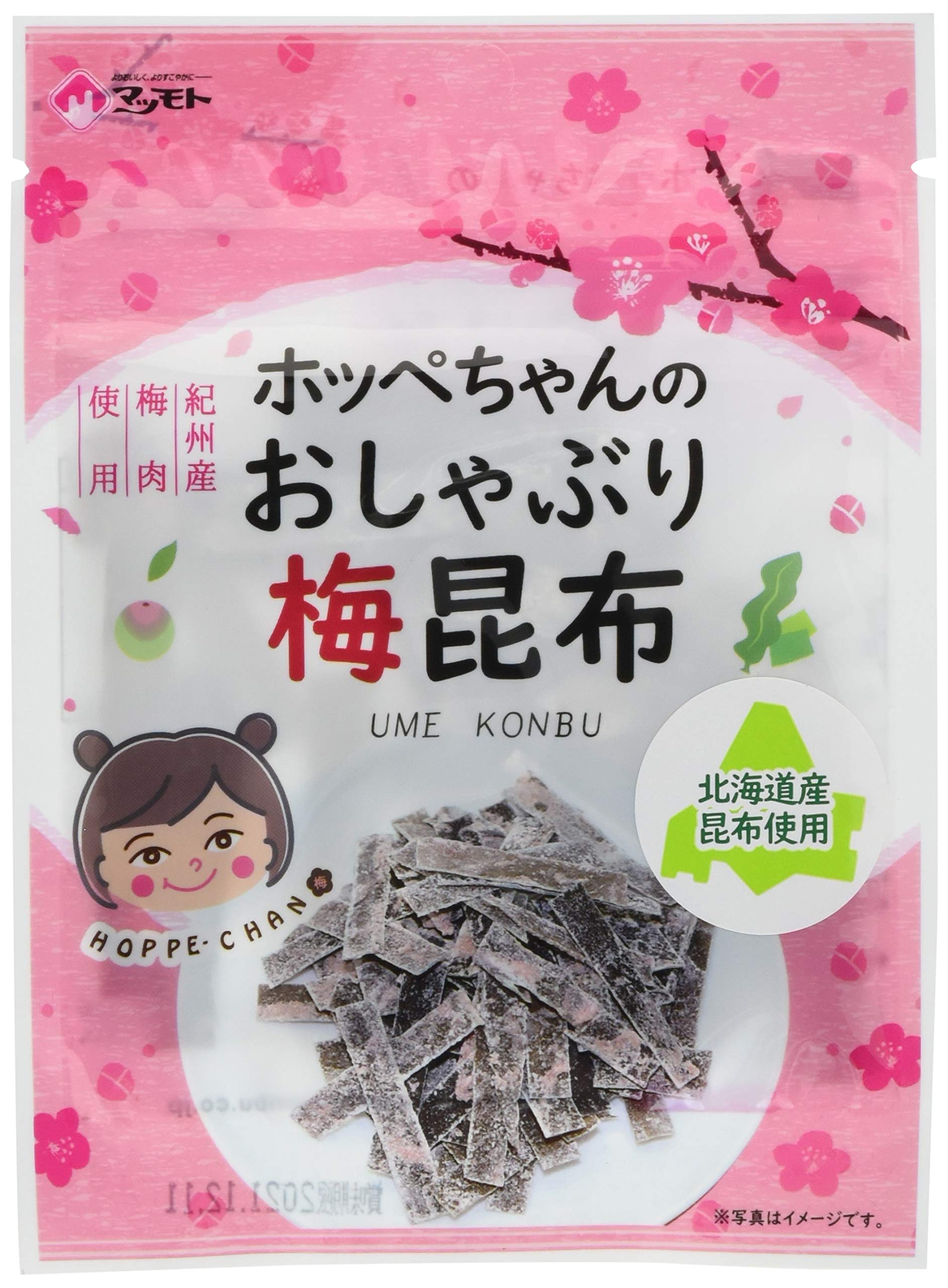 Amazon | マツモト ホッペちゃん梅おやつ昆布 6g×12袋 | マツモト
