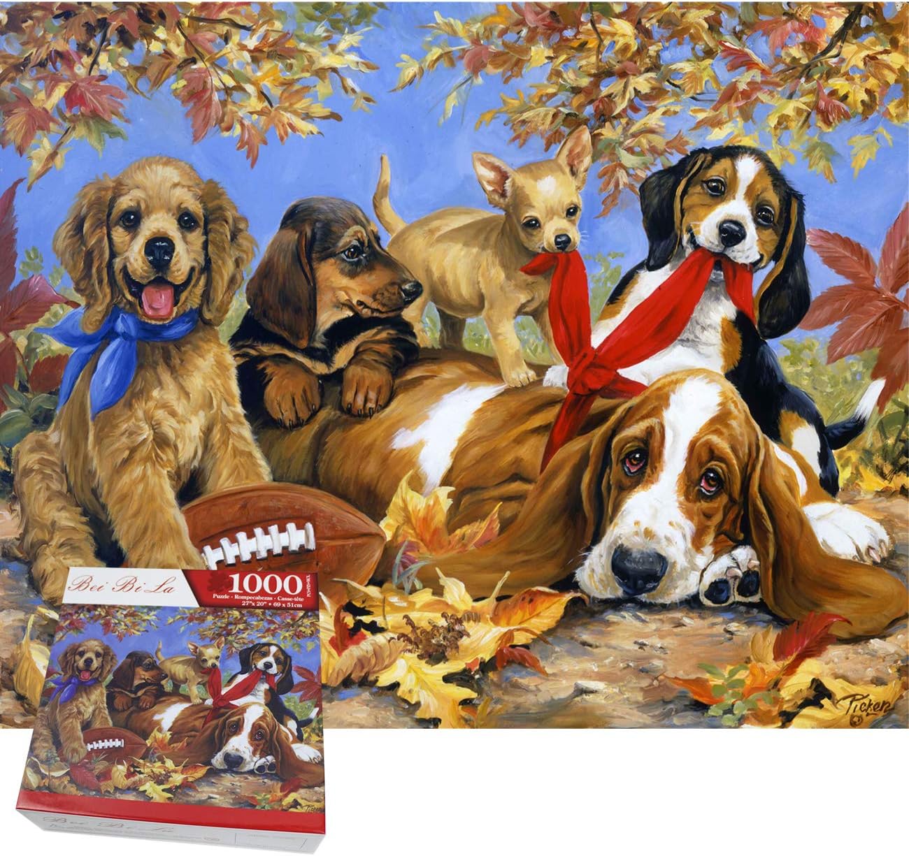 ジグソーパズル大人の子供のための1000個のピース大きなパズルかわいい動物犬