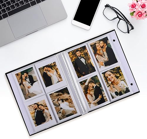Miniatura 6 de Ayorasly Polaroid - Álbum de fotos, pequeño libro de imágenes con capacidad para 280 fotos, libro de recuerdos negro para imágenes de 2 x 3
