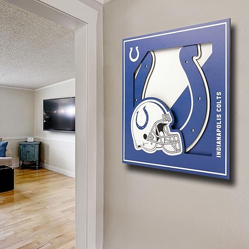 Vista 49 de YouTheFan Arte de pared de la serie de logotipos NFL de 12 x 12